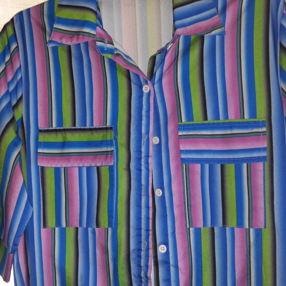 Pre-owned condition good  size extra  large  button  down  dress short sleeve - Picture 3 of 8